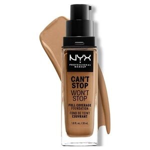 NYX Can't Stop Won't Stop 24hr Full Coverage Liquid Foundation Golden Honey, NEW